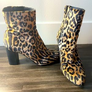 Cheetah Print Booties